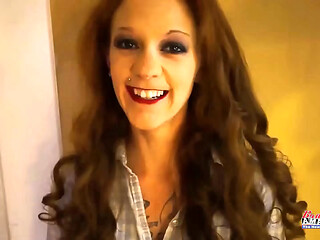 Busty Redhead MILF Cassie Sloppy Deepthroat Then Hard Pounding Heat!