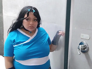 BBW Katara Cosplay Photoshoot Making off