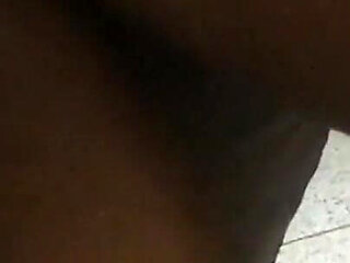 Fucking Ebony African Big Ass in the Bathroom