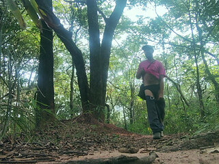 Smoking in the woods