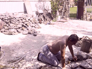 REAL SLAVERY labor - Blonde and EBONY Mistress