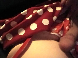 I love polkadot panties. So does my cock