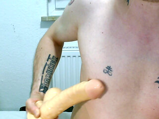 My First Dildo Deepthroat on Camera