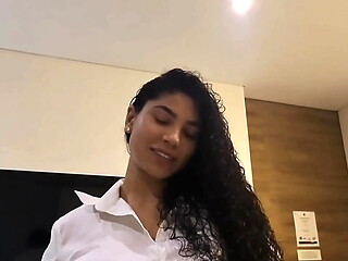 Young all Natural Cute Colombian Latina with Big Ass Fucks Skinny Blonde