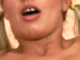 Blonde Babe Facial Cumshot After Rough Pounding