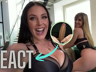 React: ANGELA WHITE - Hot Threesome with Lena Paul and Johnny Sins