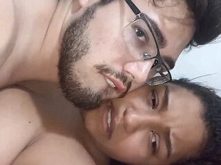 18 year old brunette big saggy tits from New York United States fucking her stepbrother's big dick Friends fucking