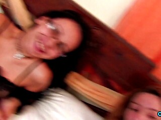 Glasses MILF Takes Facial Cumshot After Hardcore Pounding