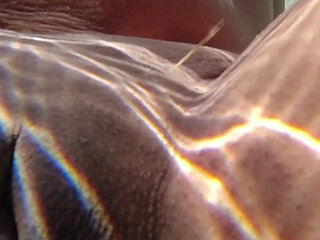 Hot Lesbian Interracial Fun in the Pool