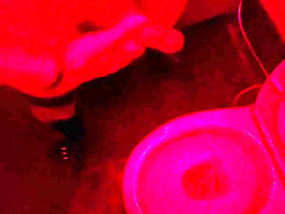Amateur Boy Watches His Friend Pee in the Club's Toilets, Lends Him a Helping Hand and Gets Hard...
