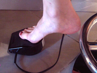 Me Sewing Barefoot on My Sewing Machine