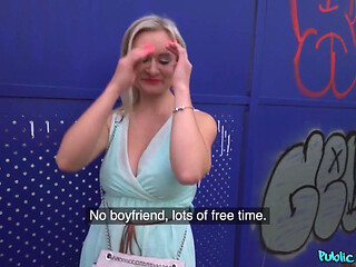 Public Agent - Big Tit Blonde Lily Joy Gets Fucked Behind Train Station