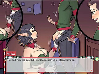 Claus'_ Secret Surprise [ XMAS HENTAI Game ] Ep.4 the boss has a not so small cock after all !