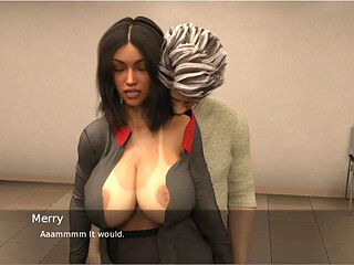 Project Hotwife - Phw - Gameplay - Roleplay - Car Ride with Collegue on His Lap