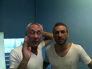 Old man fucks sexy blonde babe