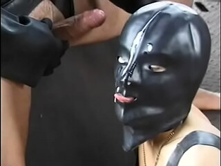 Fanny Steel rubberdoll drinks cum and piss from latex slave (from '_Fetish, Gum &amp_ Dirty 1'_)