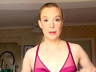 Amateur striptease and Solo masturbation