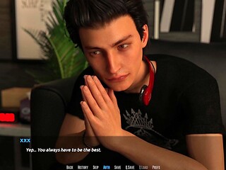 Redheaded gamer gets aroused during PC gameplay