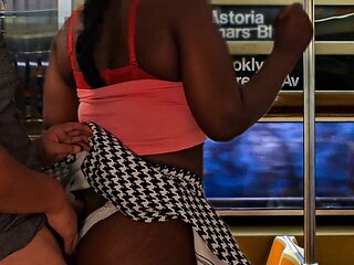 Fucking a Big Ass Black Girl on the Subway