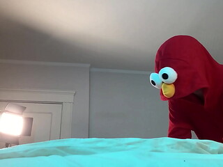 Elmo Fucks Trans in Chastity