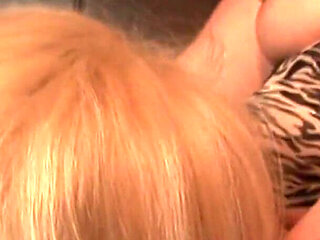 Young brunette licks blonde mature's cunt then fucks her with a strap on