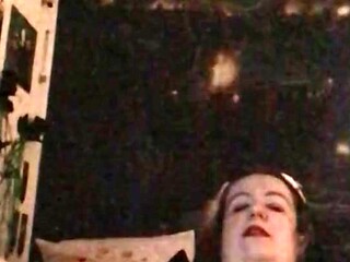 Curvy MILF Nymeria Malfoy has intense solo session with wax and feather play