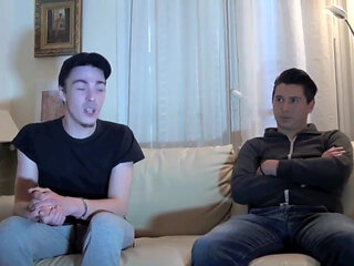 Frist time for Kevin, a str8 to fuck a boy