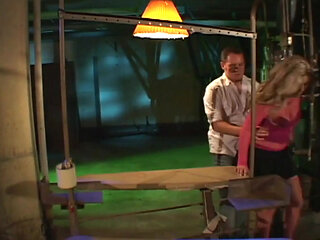 Dirty slut in stocking pounded hard