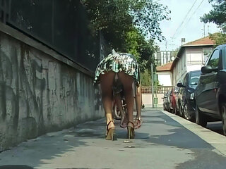 Horny Girl Masturbates in the Office