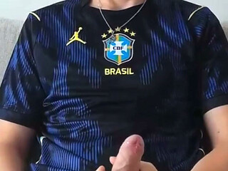 Horny Bro Caught Jerking after Soccer Practice