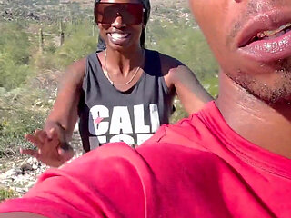 Ebony Couple Hiking Fresh Air and Pornstars