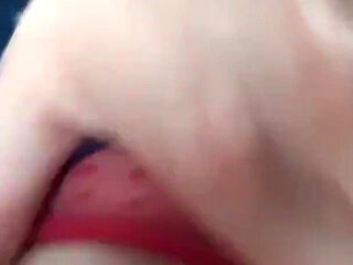 Horny Teen Masturbates in Real Public Uber