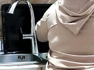 Fuck Stepmom Big Ass in Kitchen Hot MILF Anal Sex