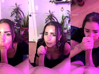 the enjoyment of sucking cock really shows ;)