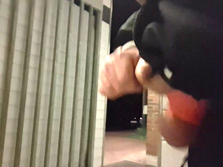 Nice at night in public at a rest area
