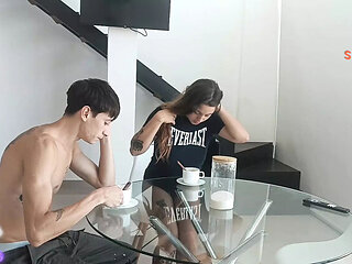 Stepbrother Sucks His Best Friend's Cock - Hot Latina Blowjob & Cumshot