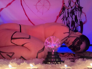 Welcome to my dark neon sanctuary for the ultimate ritual...