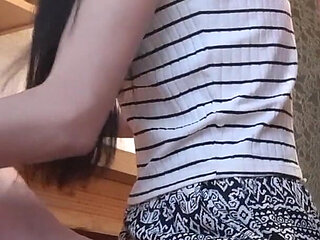 Behind Our Stepmother's Back We Riskily Mutual Masturbates and Cums with Our Clothes on