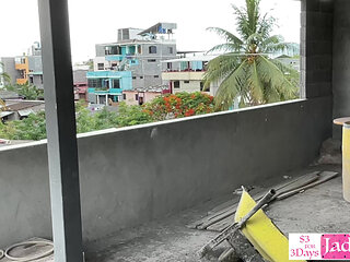 Amateur couple fucking outdoor in a construction site PUBLIC SEX
