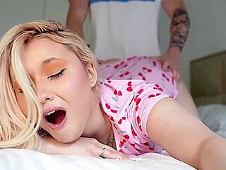 Gorgeous Big Tits Blonde Stepsister Pounded By Stepbro