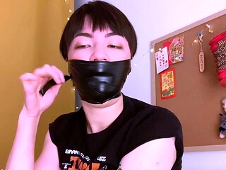 self wrap gag with electrical tape