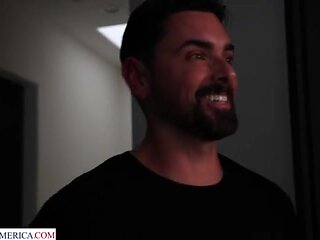 Big tit Latina Eve Marlowe lets friend's husband fuck her on his birthday