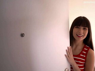 Petite Latina Neighbor Fucks Me Hard After Fixing Oven - Blowjob, Doggy, Cum Swallow