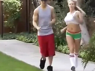 Sweaty MILF With Massive Natural Tits Rides Chris Strokes Hard