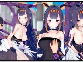 [hentai Game Koikatsu! ]have Sex With Big Tits Vtuber Ninomae Inanis.3dcg Erotic Anime Video