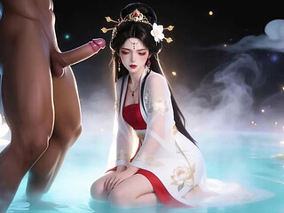 Chinese Ancient Costume Fairy Hot Sex with Lover Surrounded by Many Guys - Episode 2 AI Anime Hentai