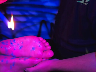 I Offer Candle Wax Play On Your Tied Feet