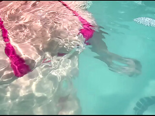 Artemisia Love sexy underwater with her juicy big tits horny af