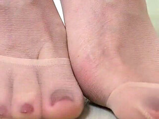Piano Pedal Pumping in Sheer Nylons - Footplay, Heels and Slow Teasing