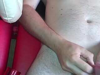 Video close-up. Trying to fuck a naughty inflatable doll in the mouth!